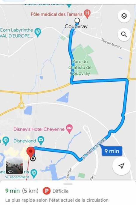 Duplex 6 Personnes Proche Disney A 5 Min En Voiture Coupvray Exterior foto